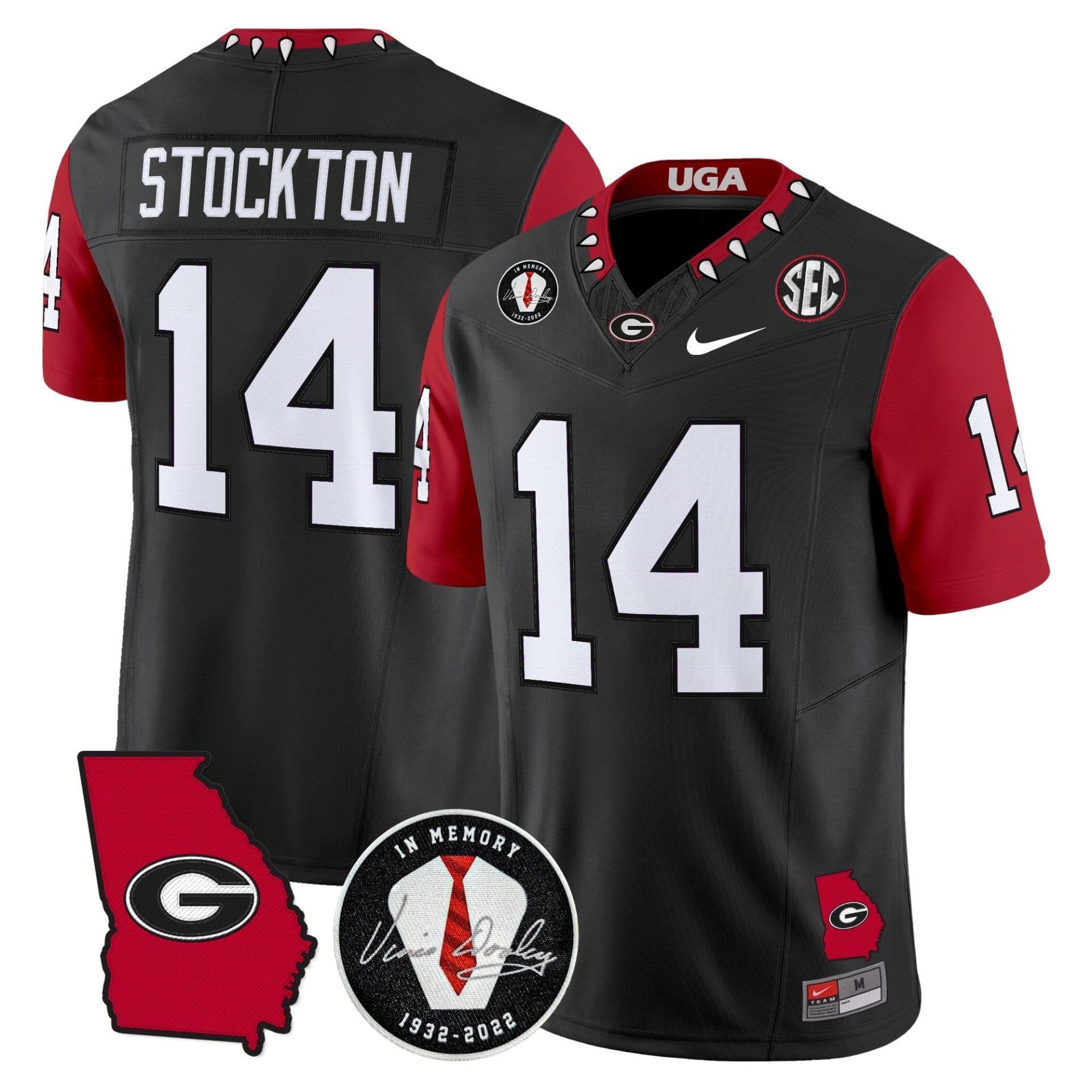 Georgia Bulldogs 2025 Color Sleeves Vapor Limited Jersey - All Stitched - Image 26