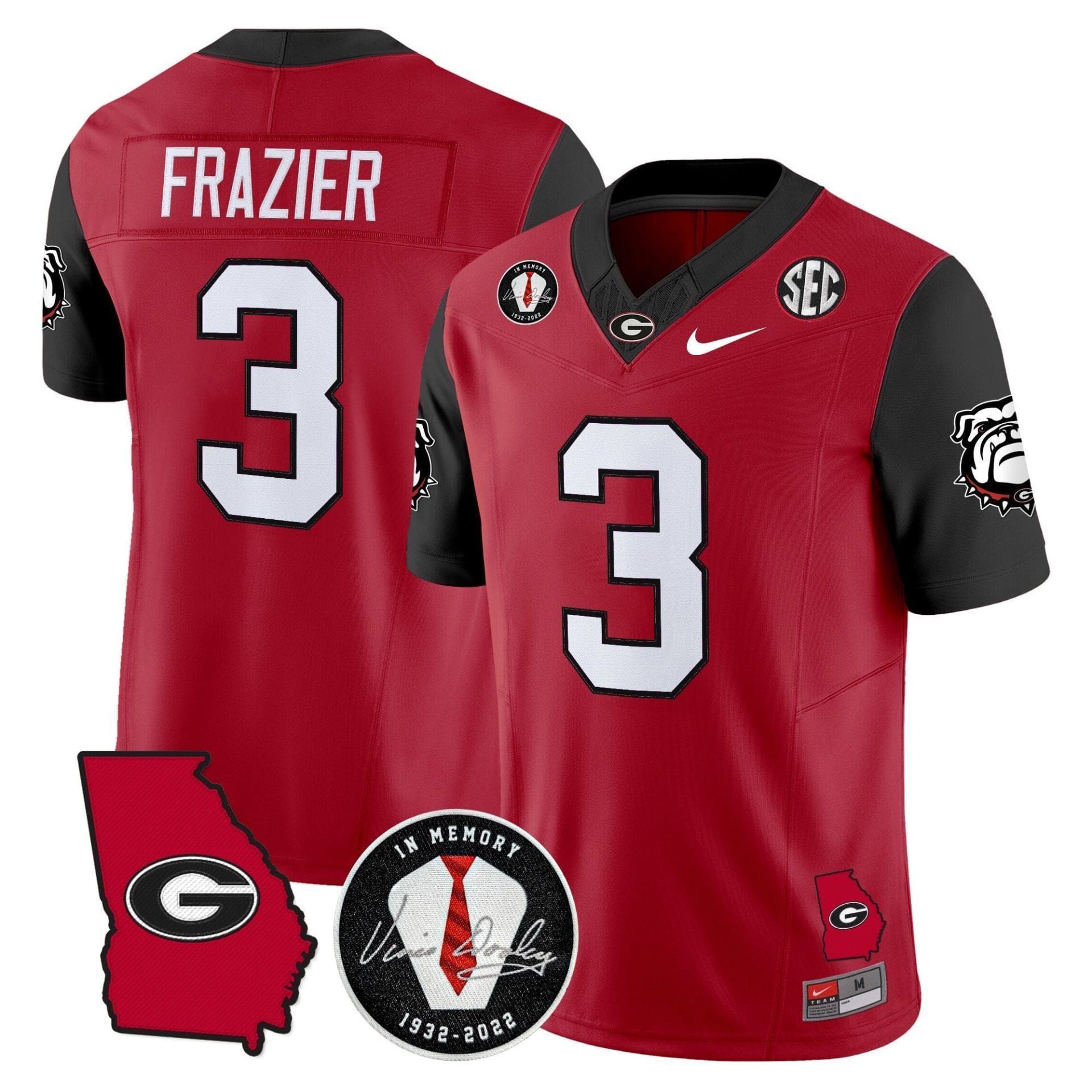 Georgia Bulldogs 2025 Color Sleeves Vapor Limited Jersey - All Stitched - Image 5