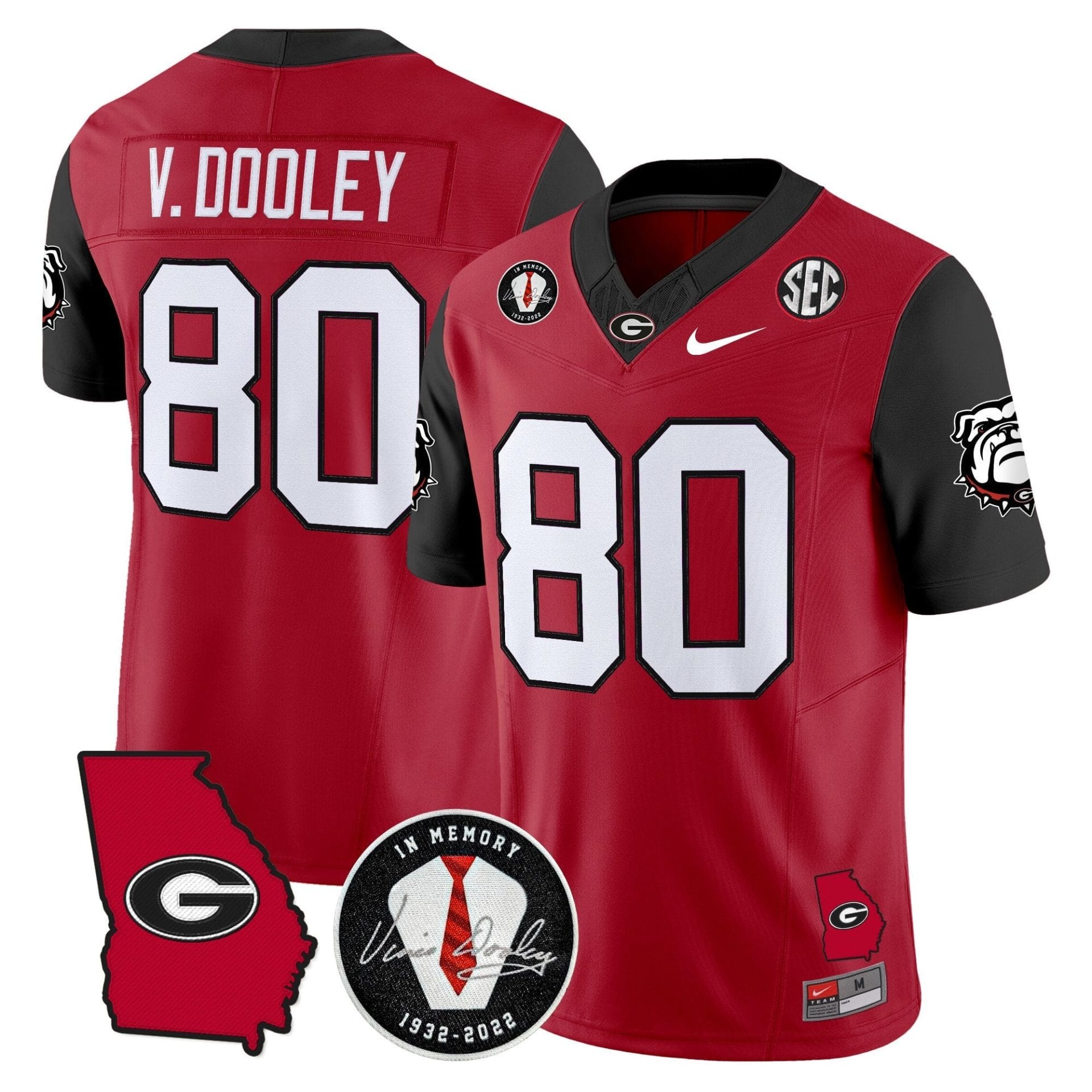 Georgia Bulldogs 2025 Color Sleeves Vapor Limited Jersey - All Stitched - Image 7