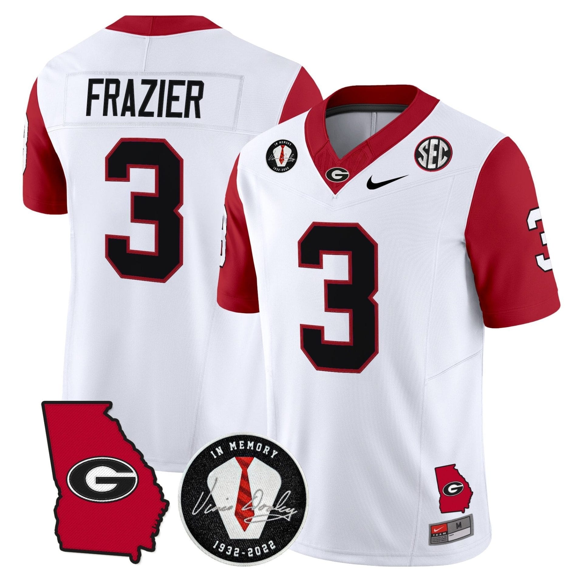 Georgia Bulldogs 2025 Color Sleeves Vapor Limited Jersey - All Stitched - Image 14