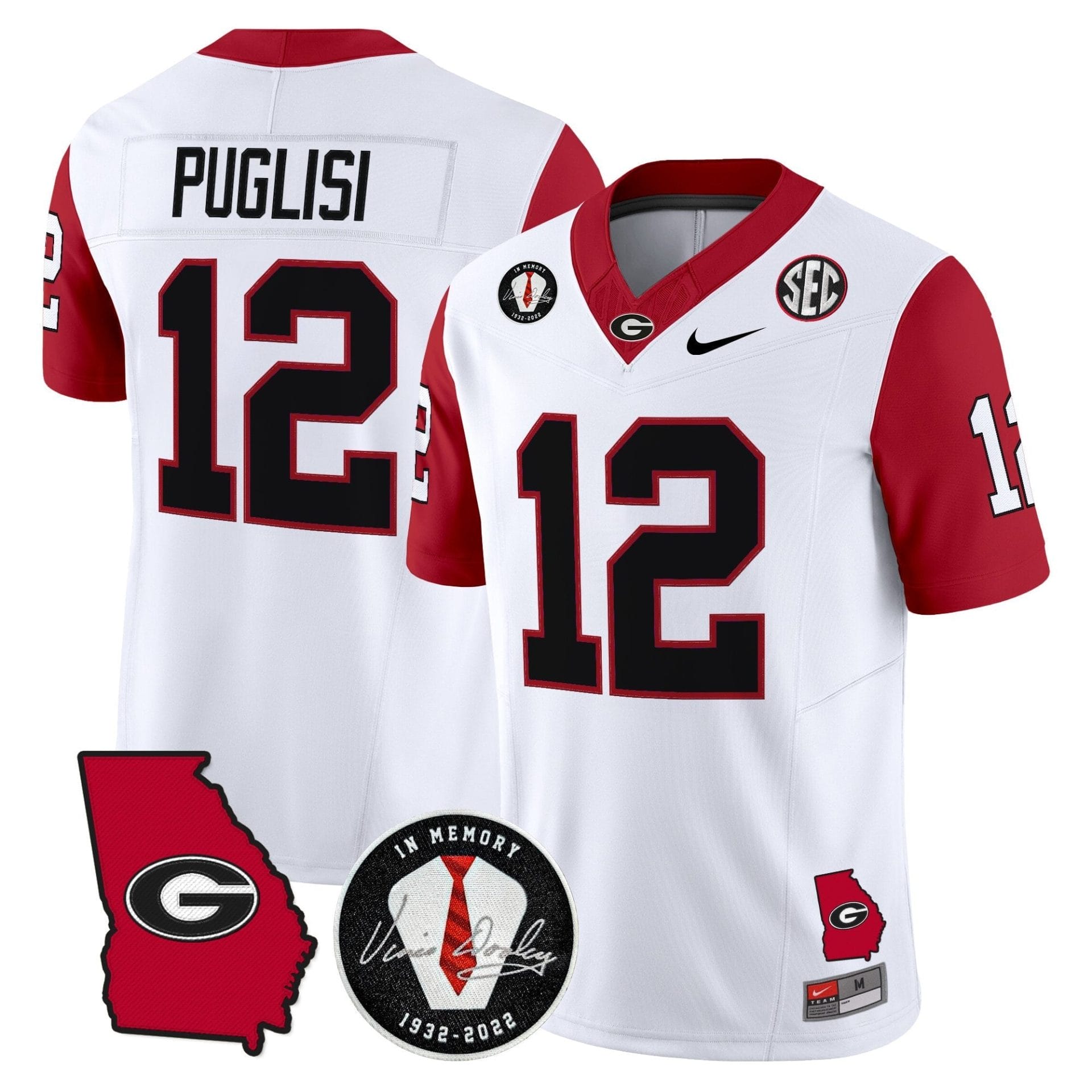 Georgia Bulldogs 2025 Color Sleeves Vapor Limited Jersey - All Stitched - Image 13