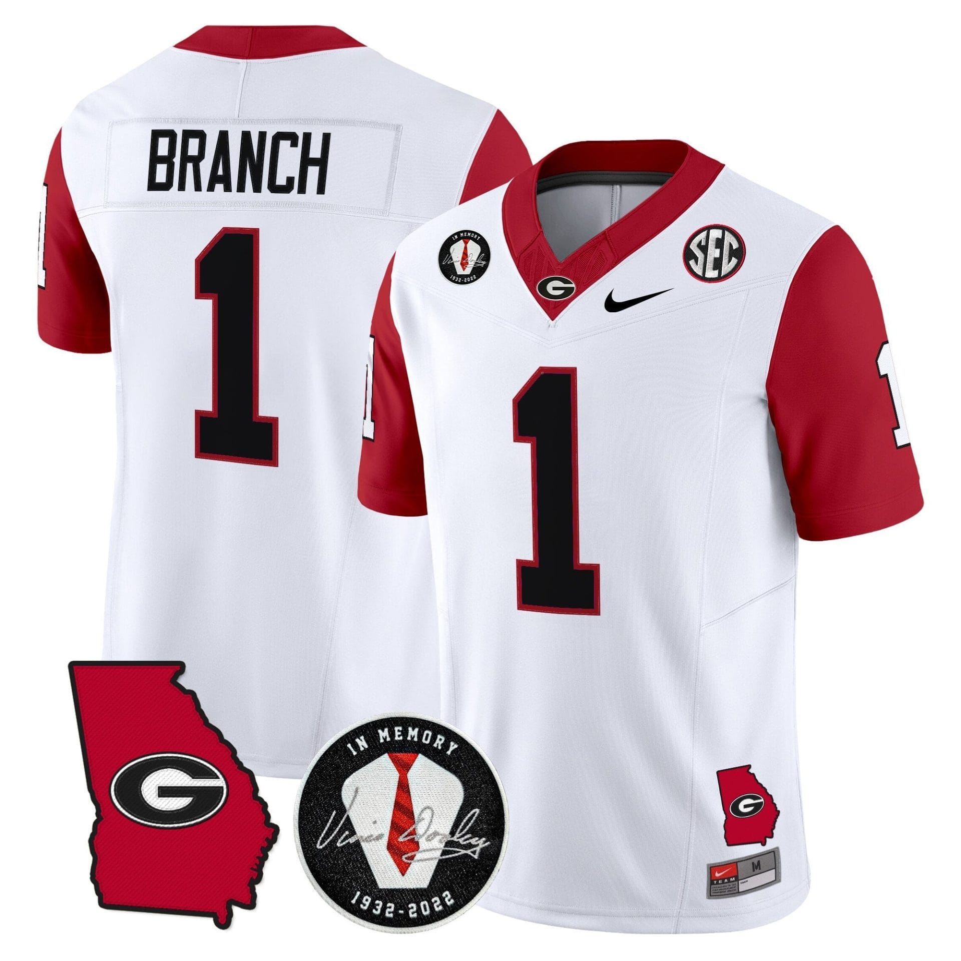 Georgia Bulldogs 2025 Color Sleeves Vapor Limited Jersey - All Stitched - Image 15