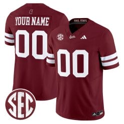Alternative view of Custom Mississippi State Bulldogs Jersey 'Dark Mode' Vapor Limited Stitched All Colors