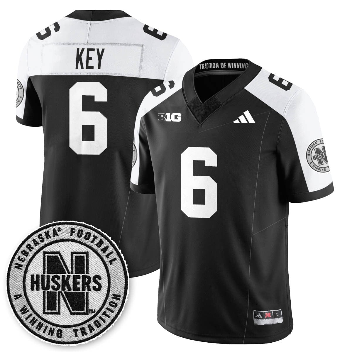 Nebraska Football 2025 "Blackout" Jersey - All Stitched - Image 12