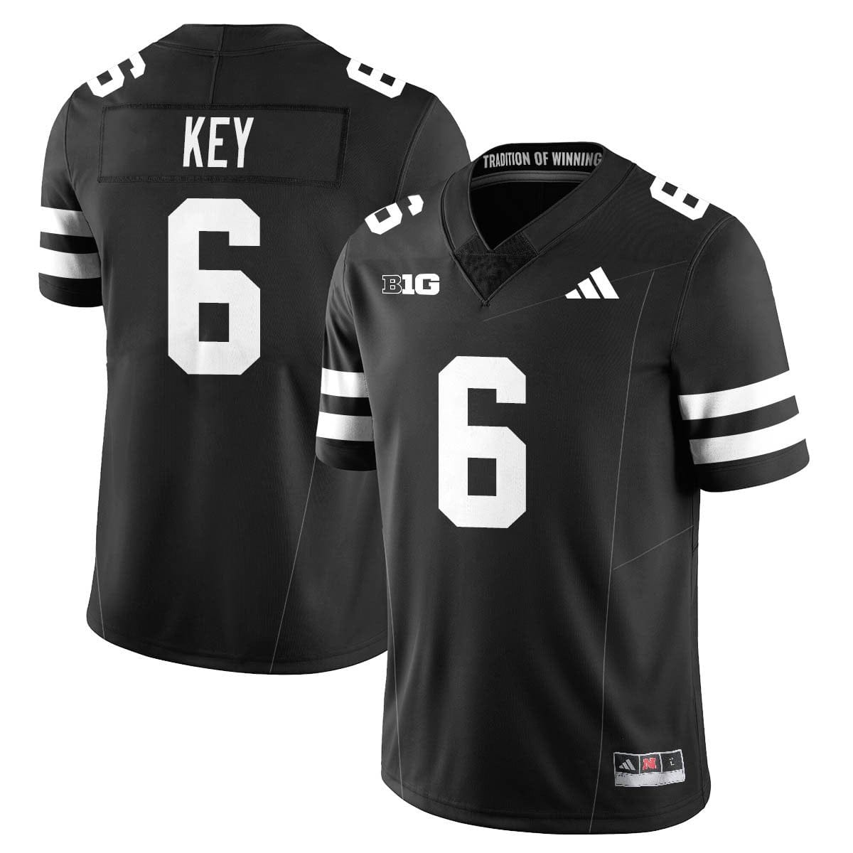 Nebraska Football 2025 "Blackout" Jersey - All Stitched