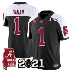 Alternative view of Alabama Crimson Tide '2021 CFP National Championship' Vapor Limited Jersey - Alabama Map - All Stitched