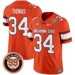 Alternative view of Oklahoma State Cowboys 2025 Vapor Limited Jersey - Leslie O'neal Patch - All Stitched