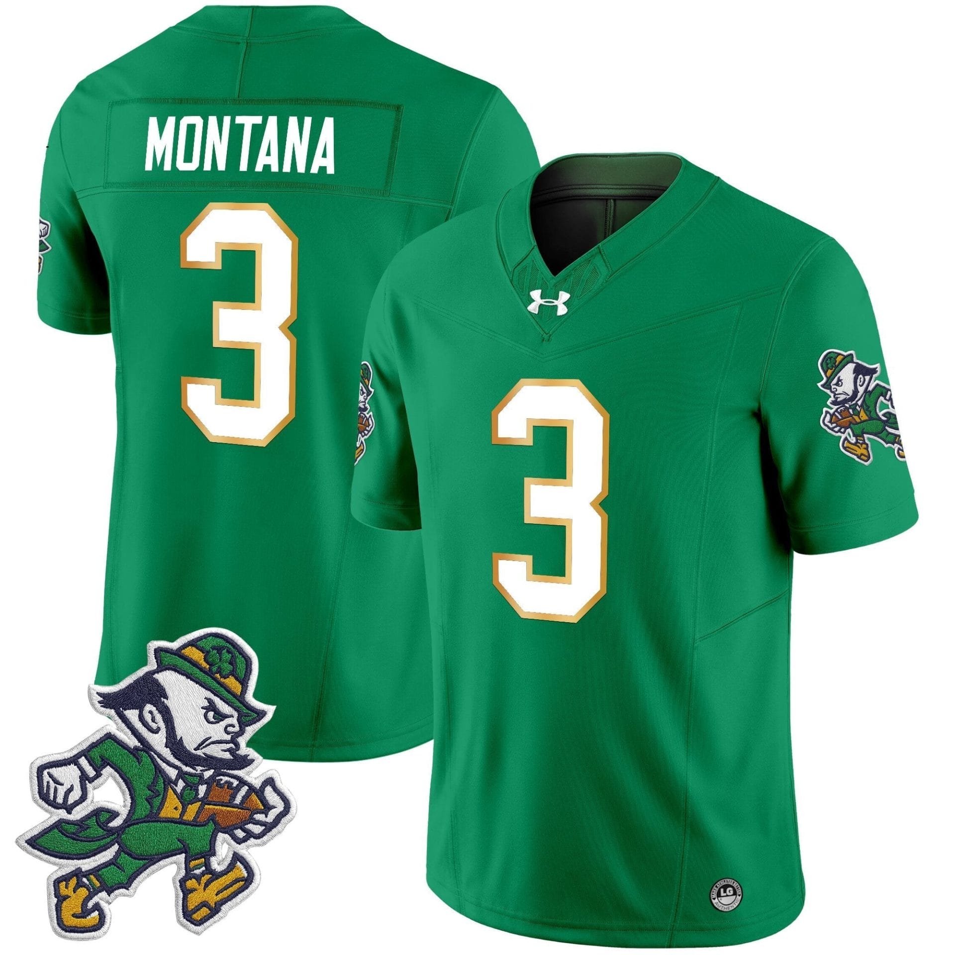 Notre Dame Fighting Irish 2025 'Gridiron Leprechaun Edition' Vapor Limited Jersey – All Stitched - Image 7