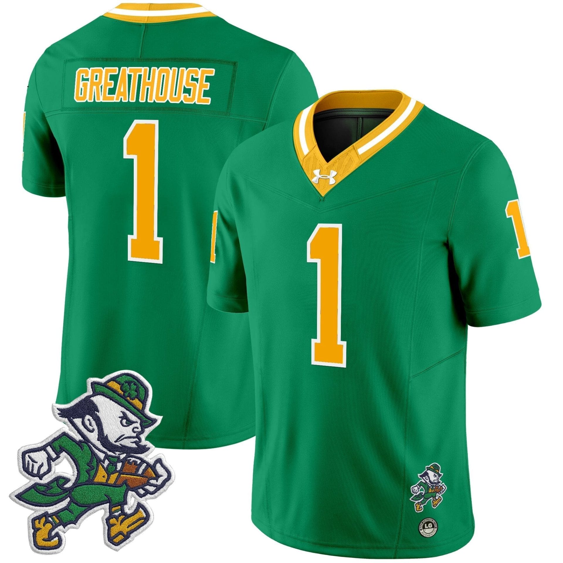 Notre Dame Fighting Irish 2025 'Gridiron Leprechaun Edition' Vapor Limited Jersey – All Stitched - Image 29