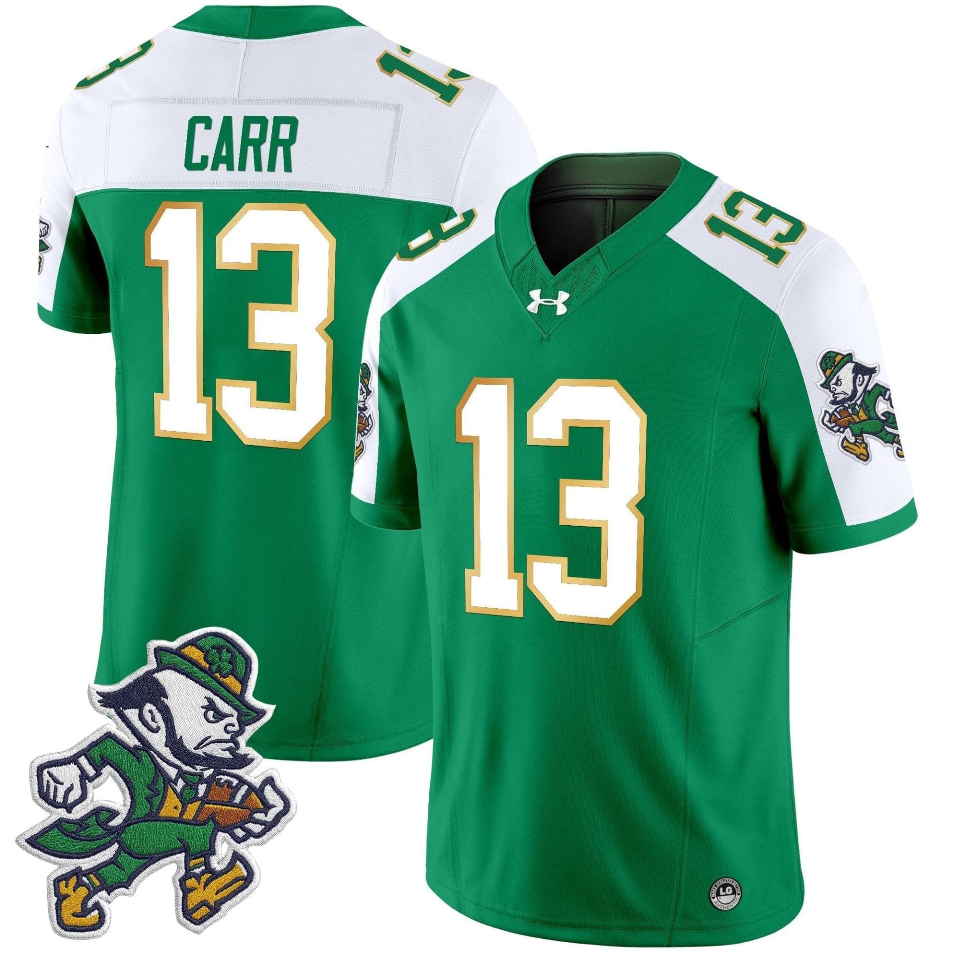 Notre Dame Fighting Irish 2025 'Gridiron Leprechaun Edition' Vapor Limited Jersey – All Stitched - Image 19