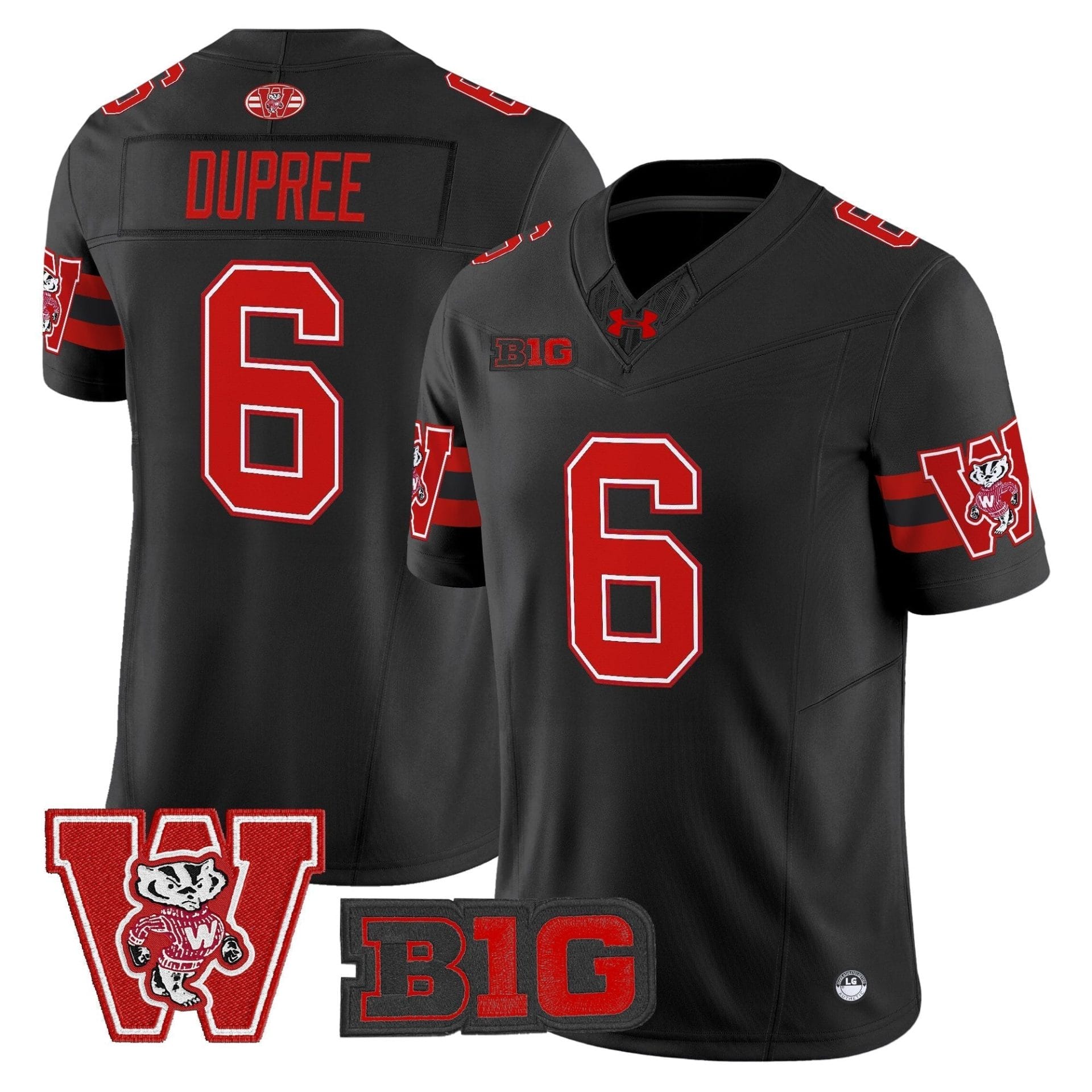 Wisconsin Badgers Throwback Vapor Limited Jersey - All Stitched - Image 23