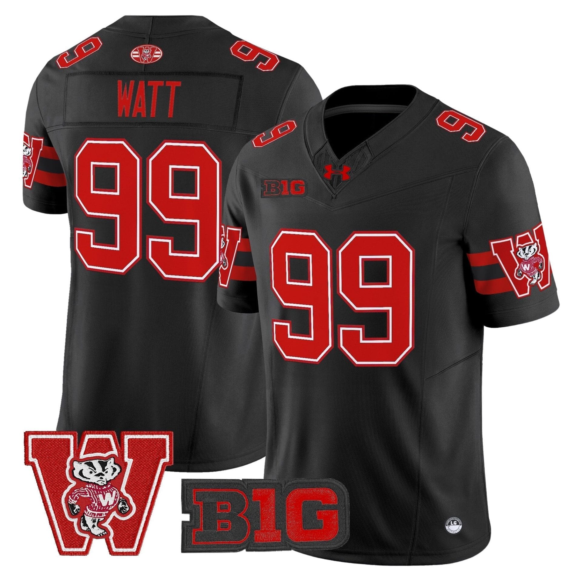 Wisconsin Badgers Throwback Vapor Limited Jersey - All Stitched - Image 38