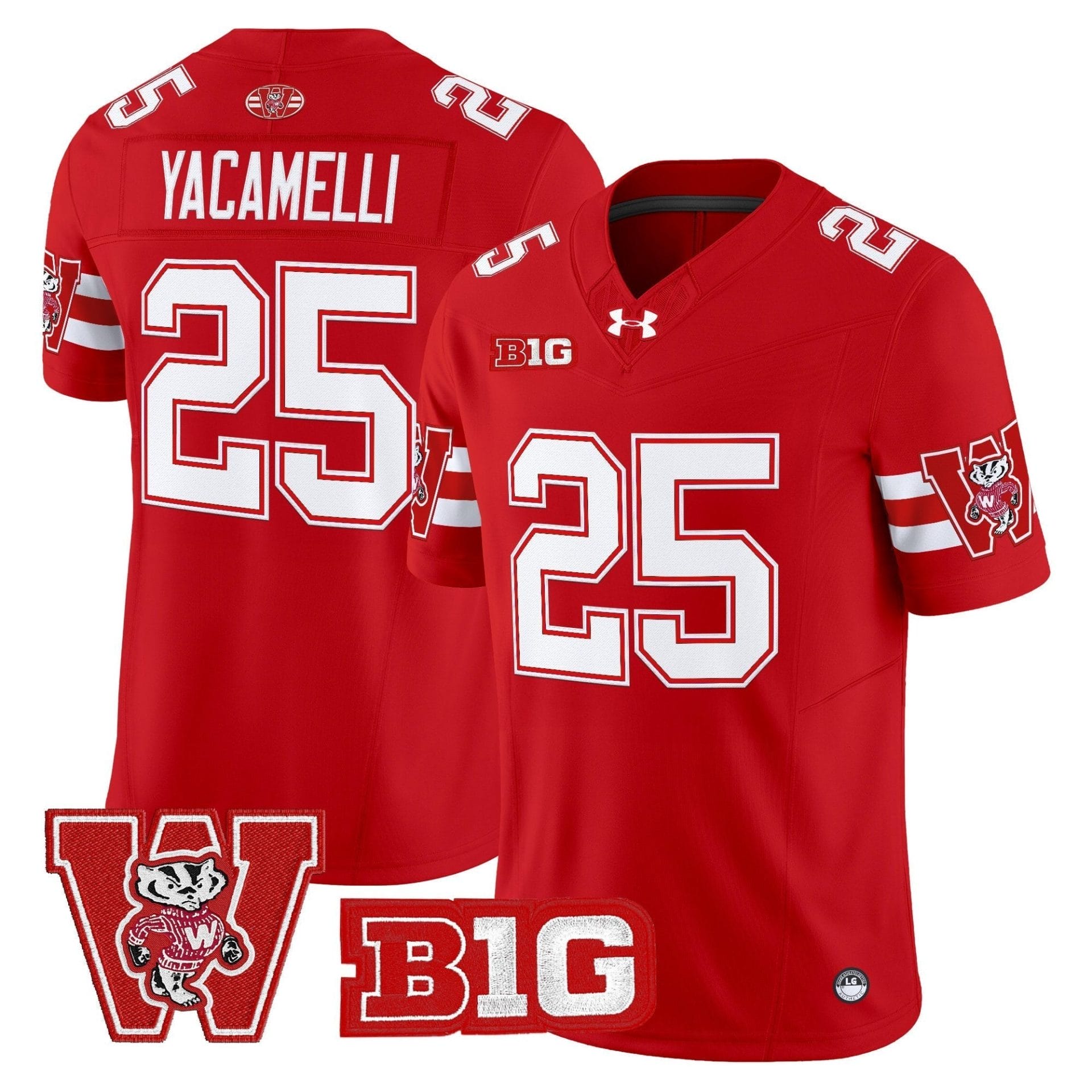 Wisconsin Badgers Throwback Vapor Limited Jersey - All Stitched - Image 24