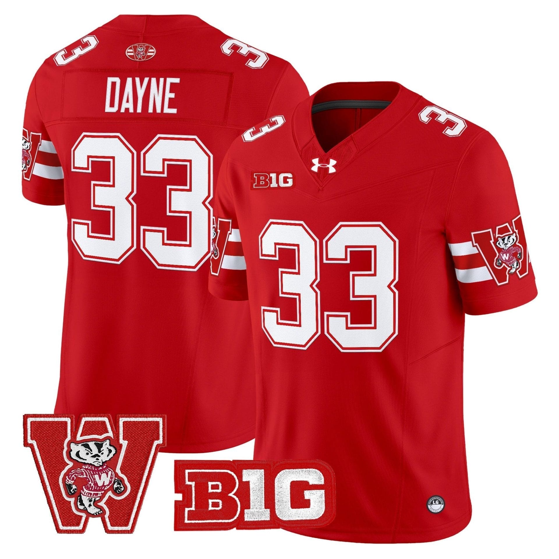Wisconsin Badgers Throwback Vapor Limited Jersey - All Stitched - Image 26