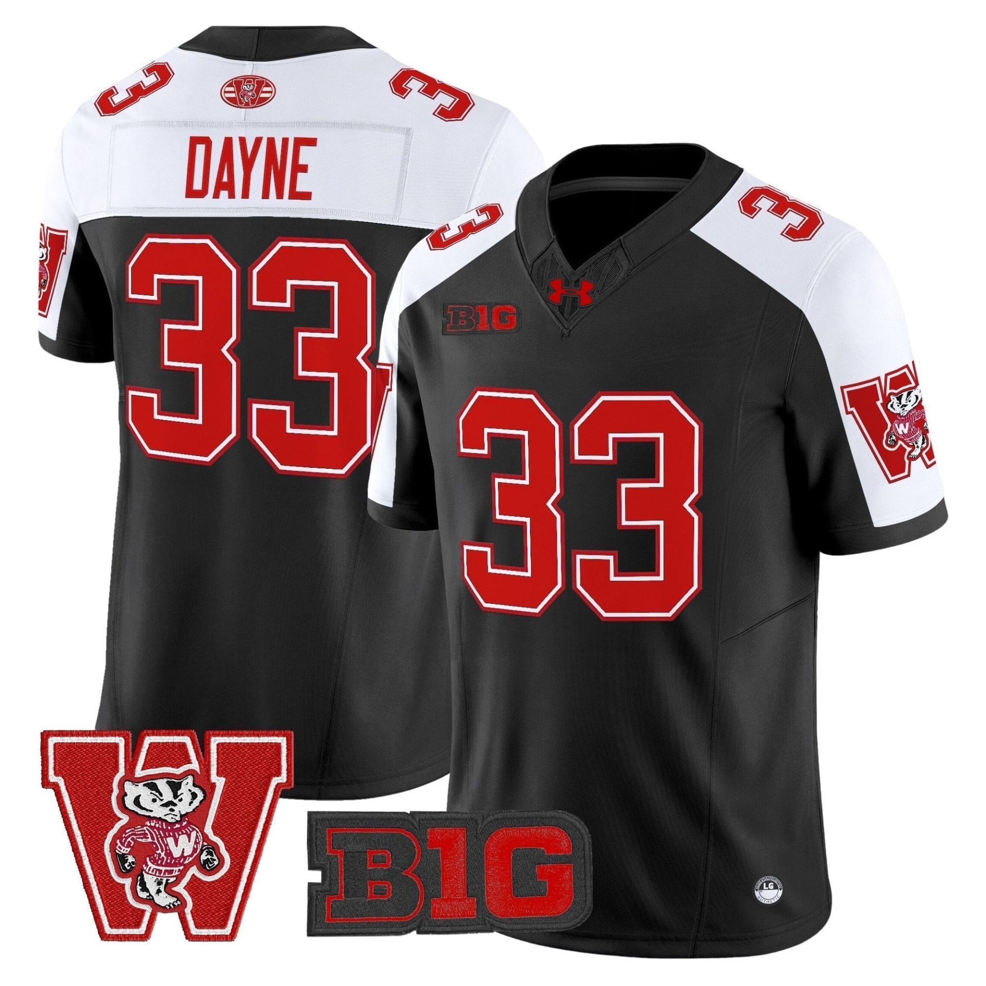 Wisconsin Badgers Throwback Vapor Limited Jersey - All Stitched - Image 20