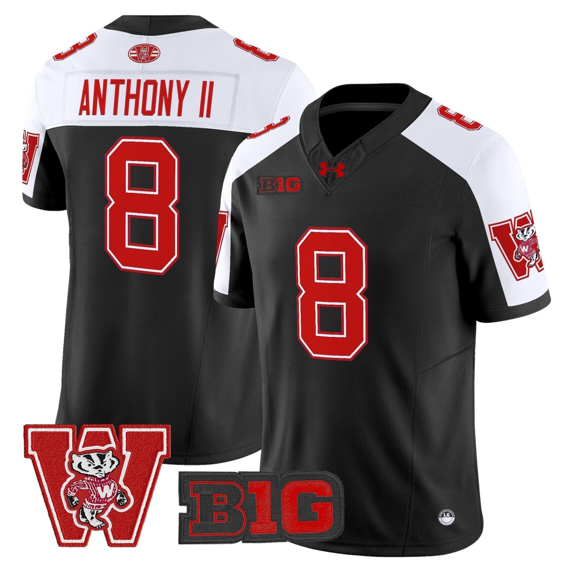 Wisconsin Badgers Throwback Vapor Limited Jersey - All Stitched - Image 17