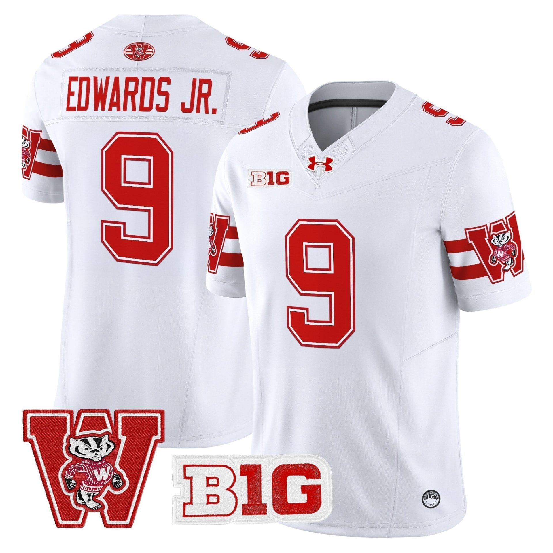 Wisconsin Badgers Throwback Vapor Limited Jersey - All Stitched - Image 29