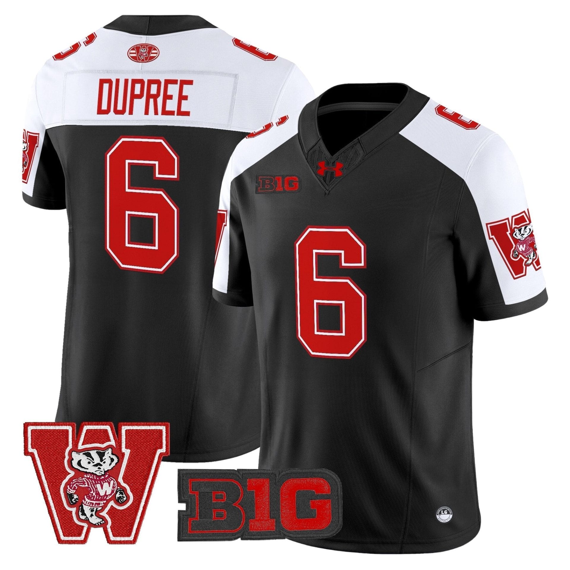 Wisconsin Badgers Throwback Vapor Limited Jersey - All Stitched - Image 15