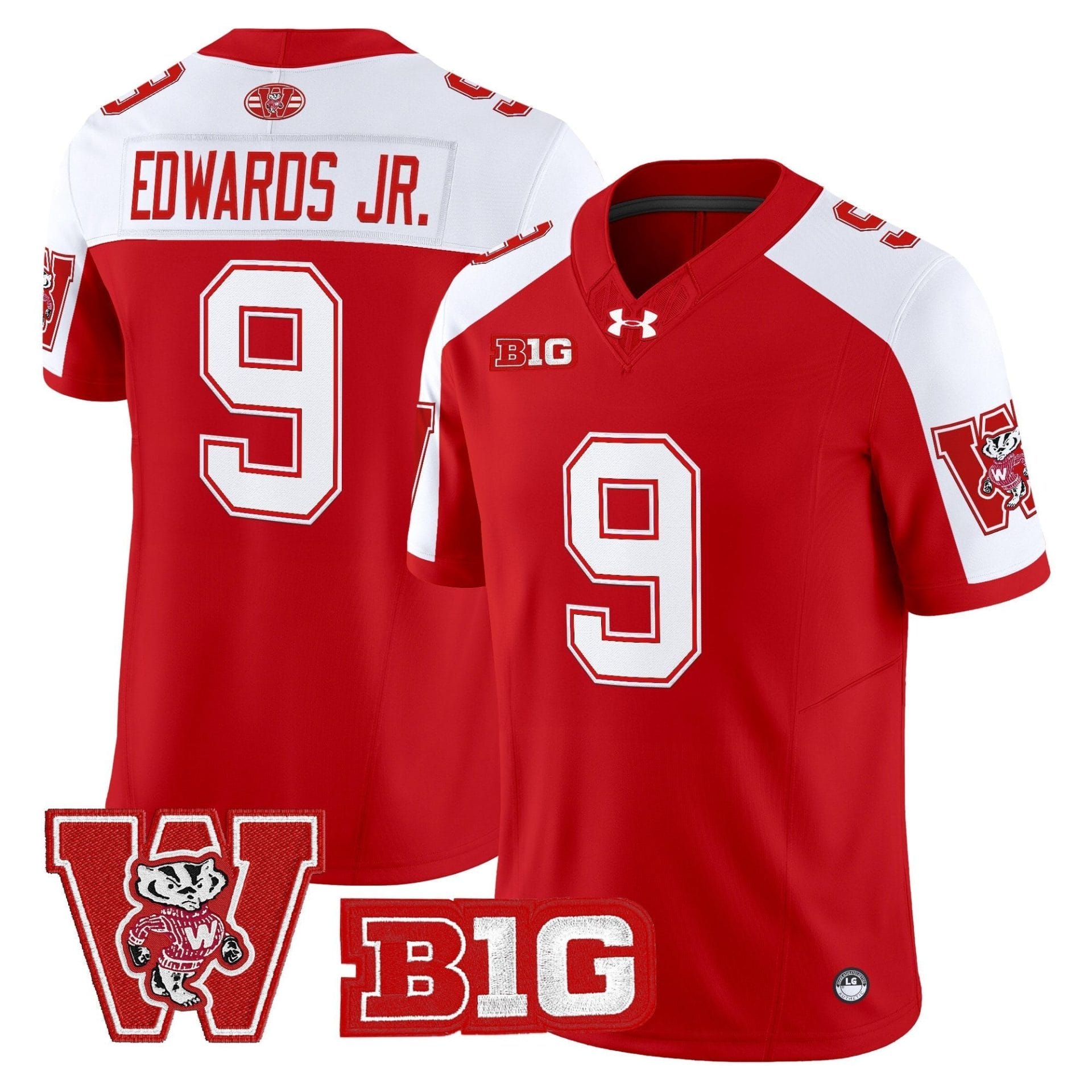 Wisconsin Badgers Throwback Vapor Limited Jersey - All Stitched - Image 2