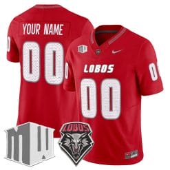Alternative view of Custom New Mexico Lobos Jersey Name, Number 2025 Limited Stitched All Colors