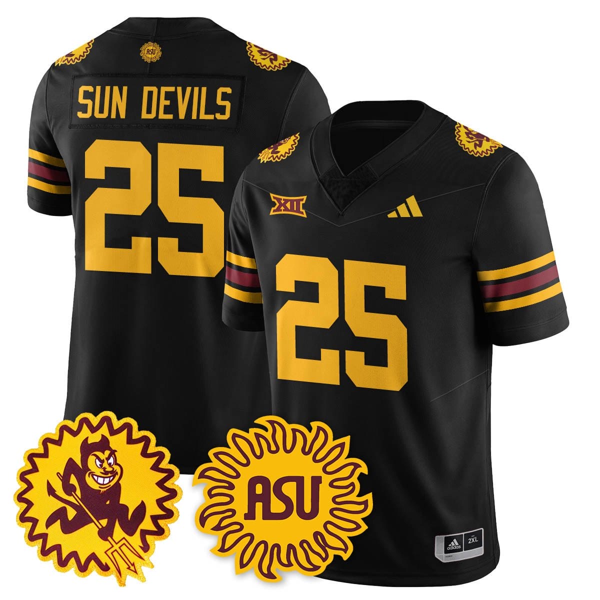 Arizona State Sun Devils 1975 Throwback Uniform - All Stitched - Image 5