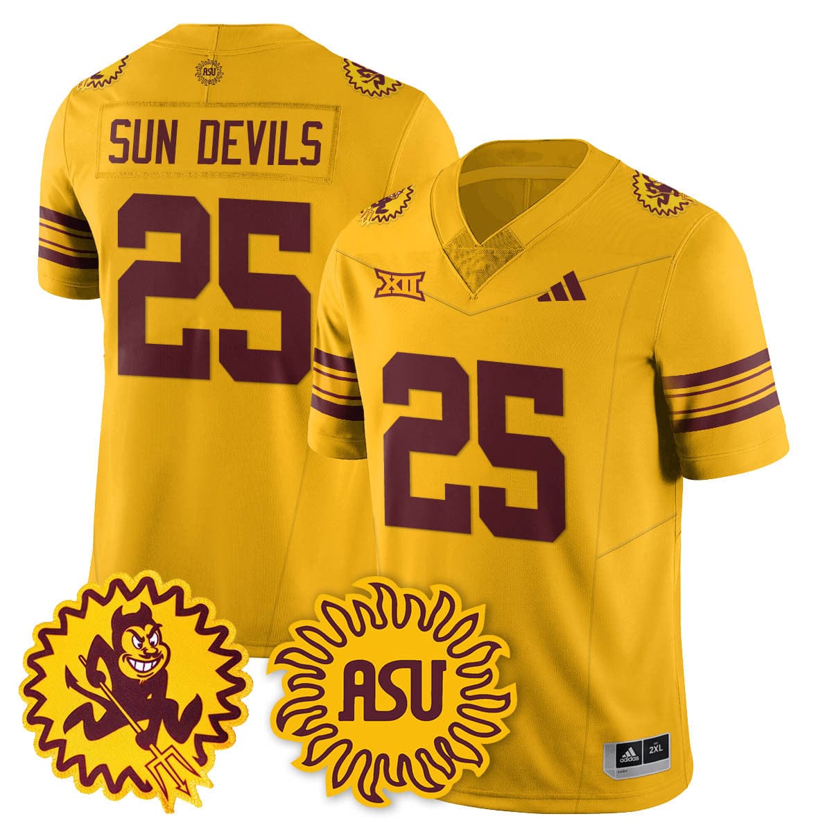 Arizona State Sun Devils 1975 Throwback Uniform - All Stitched - Image 21