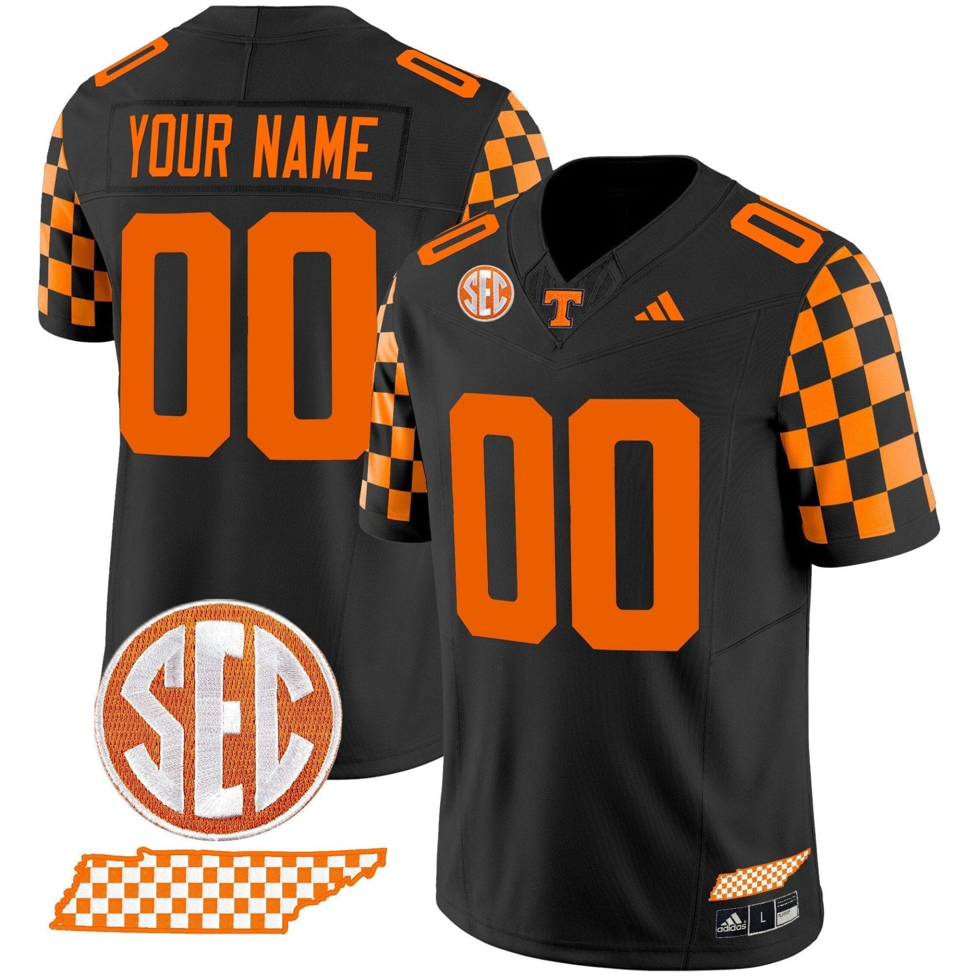 Tennessee Volunteers 'Rebrand 2026' Checkerboard Vapor Limited Custom Jersey - All Stitched - Image 6
