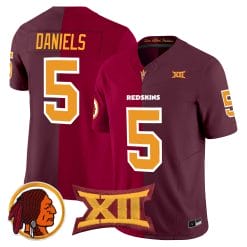 Alternative view of Jayden Daniels Split Vapor Limited Jersey - All Stitched
