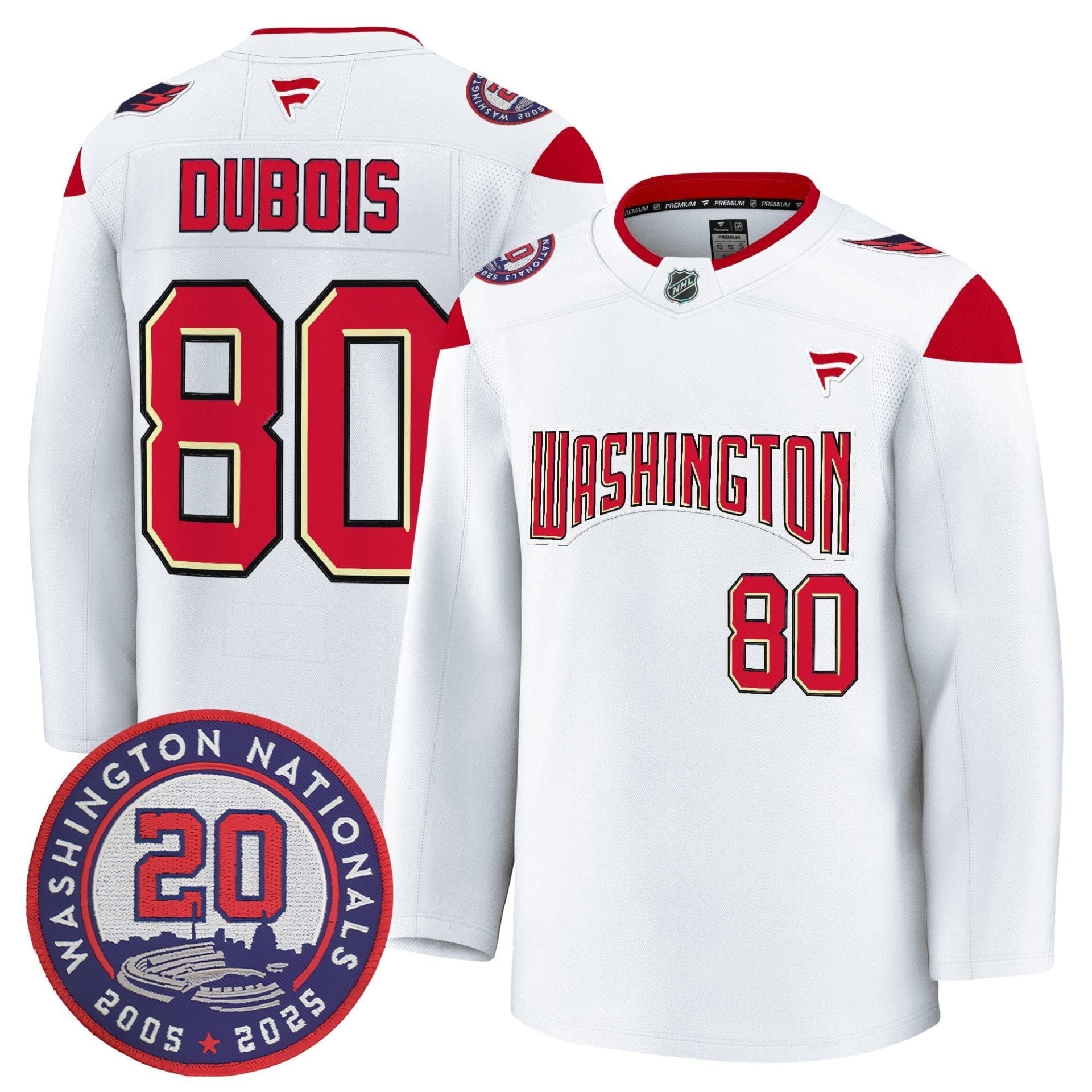 Washington Capitals 20th Anniversary Seasons Patch Premium Jersey - All Stitched - Image 4
