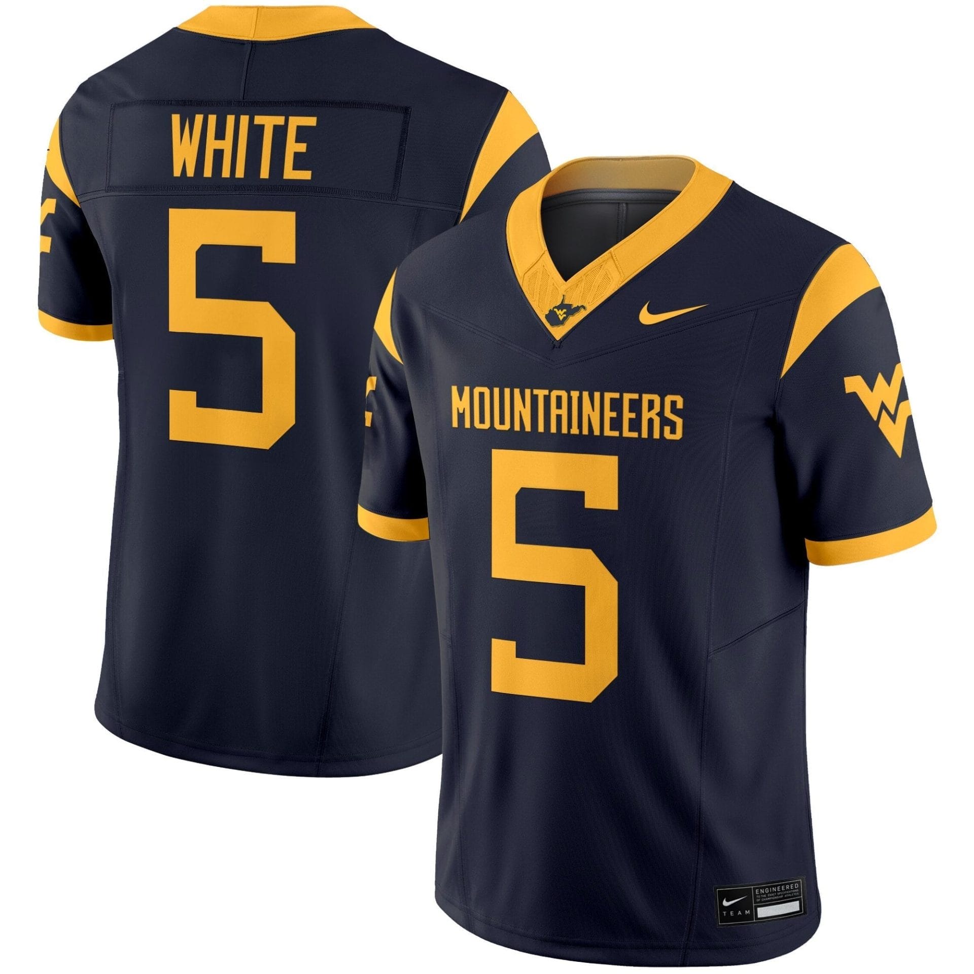 West Virginia Mountaineers 2025 Vapor Limited Jersey - All Stitched - Image 29
