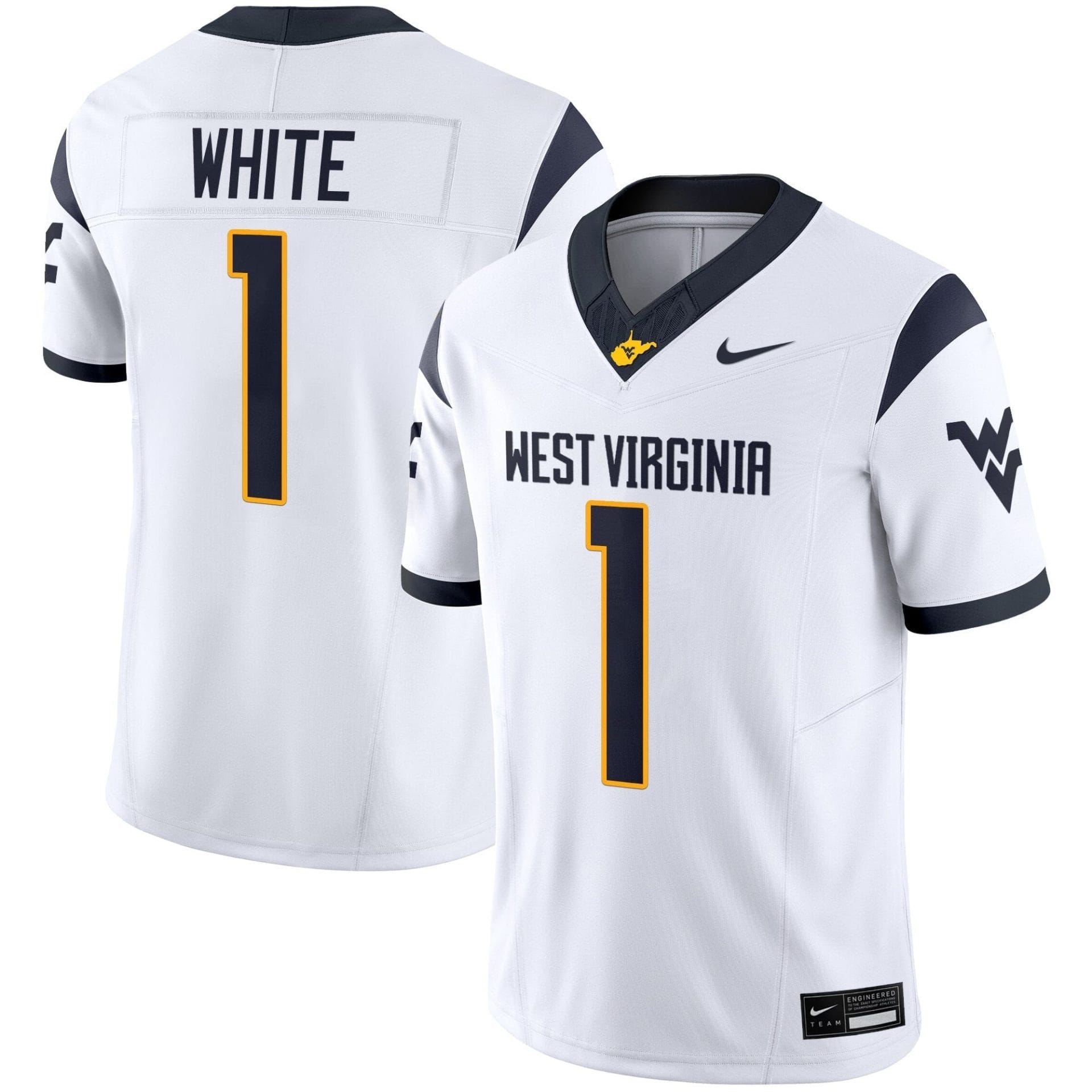 West Virginia Mountaineers 2025 Vapor Limited Jersey - All Stitched - Image 33