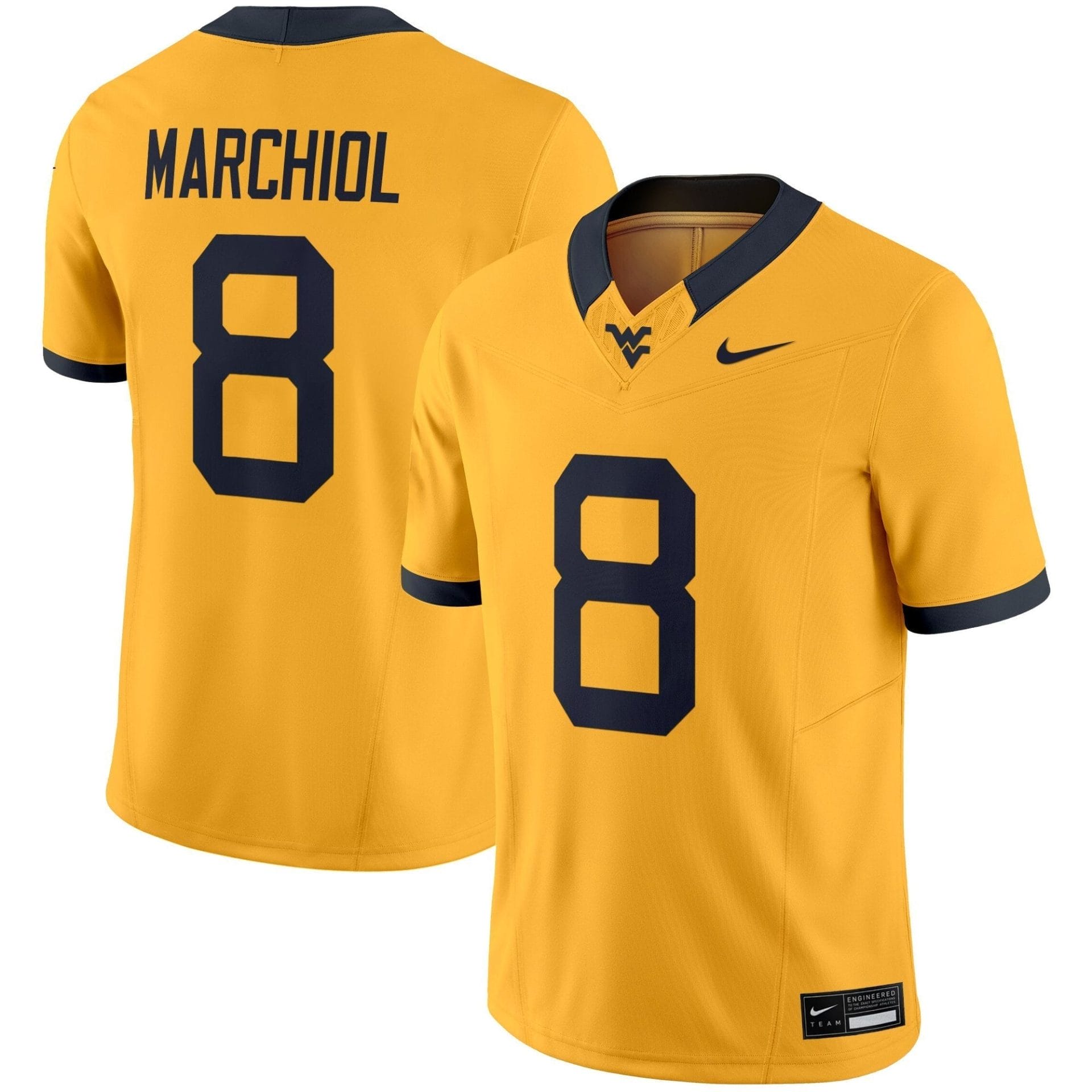 West Virginia Mountaineers 2025 Vapor Limited Jersey - All Stitched - Image 6