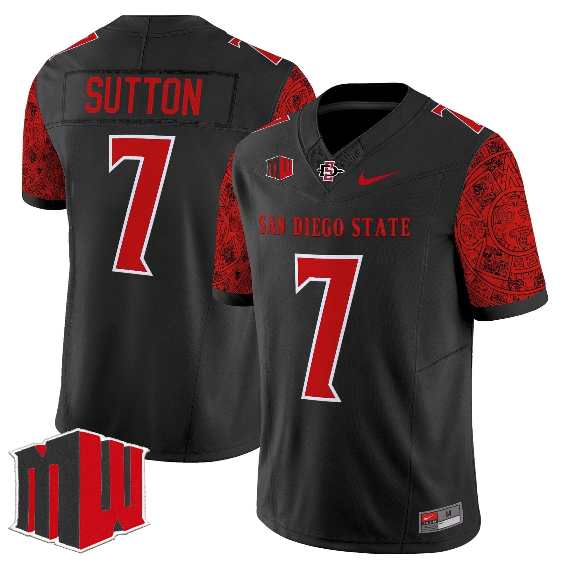 Alternative view of Men's San Diego State Aztecs 2025 Vapor Limited Jersey - All Stitched
