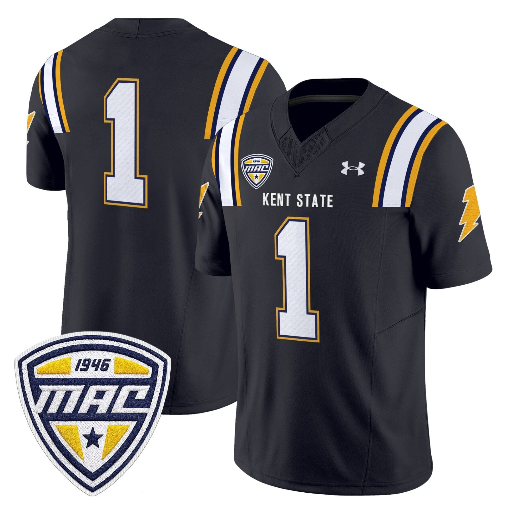 Alternative view of Men's Kent State Golden Flashes 2025 Vapor Limited Jersey - All Stitched