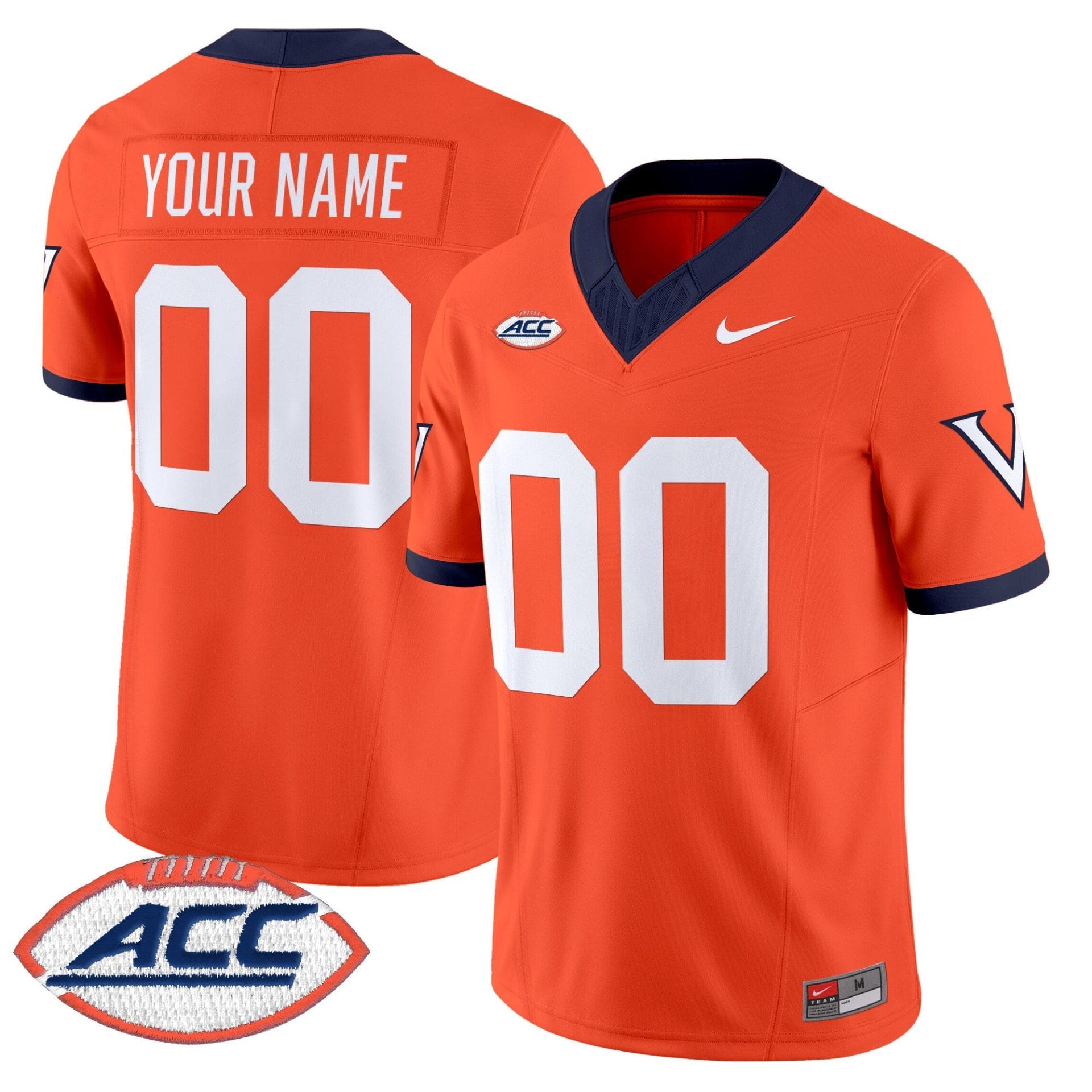 Alternative view of Virginia Cavaliers 1995 Throwbacks Vapor Limited Custom Jersey - All Stitched