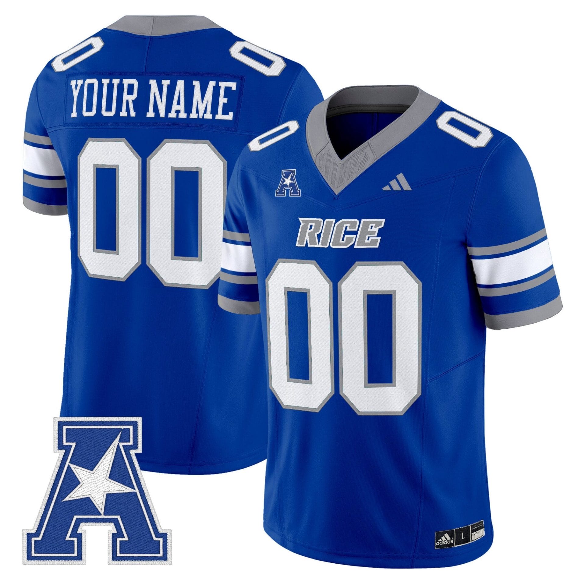 Alternative view of Rice Owls 2025 Vapor Limited Custom Jersey - All Stitched