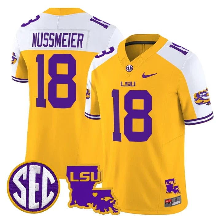 LSU Tigers 2025 Louisiana Patch Vapor Limited Jersey - All Stitched - Image 37