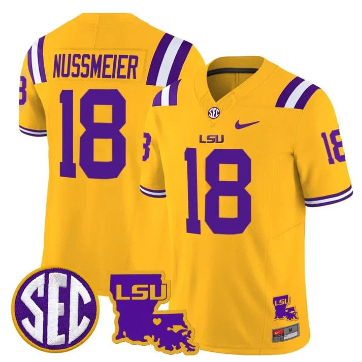 LSU Tigers 2025 Louisiana Patch Vapor Limited Jersey - All Stitched - Image 38