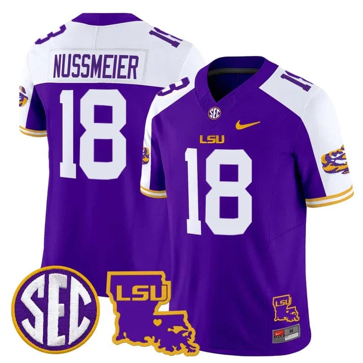 LSU Tigers 2025 Louisiana Patch Vapor Limited Jersey - All Stitched - Image 40