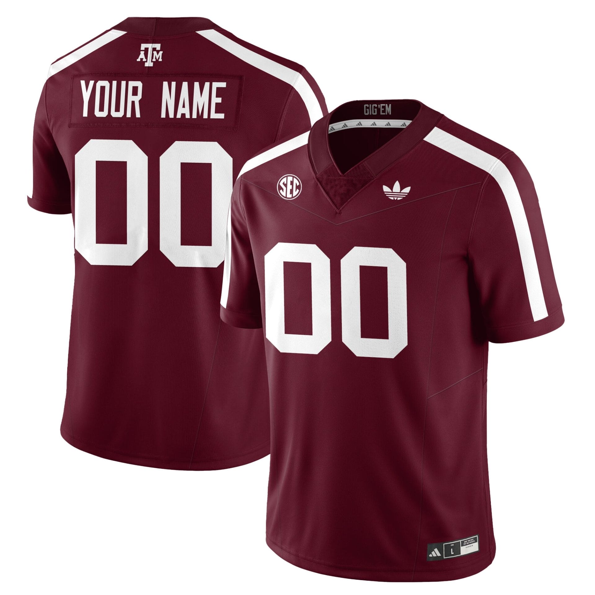 Texas A&M Aggies Football 1975 Throwback Custom Jersey - All Stitched