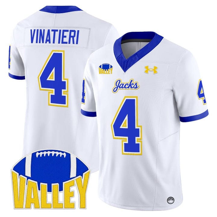 Alternative view of Adam Vinatieri Jersey #4 South Dakota State Jackrabbits 2025 Stitched