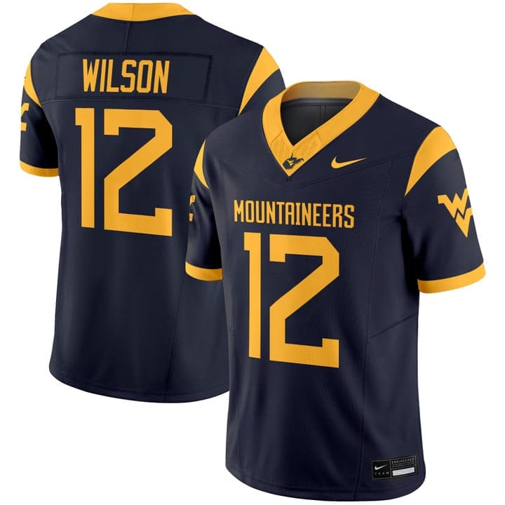 Anthony Wilson Jr Jersey #12 West Virginia Mountaineers 2025 Stitched - Image 3