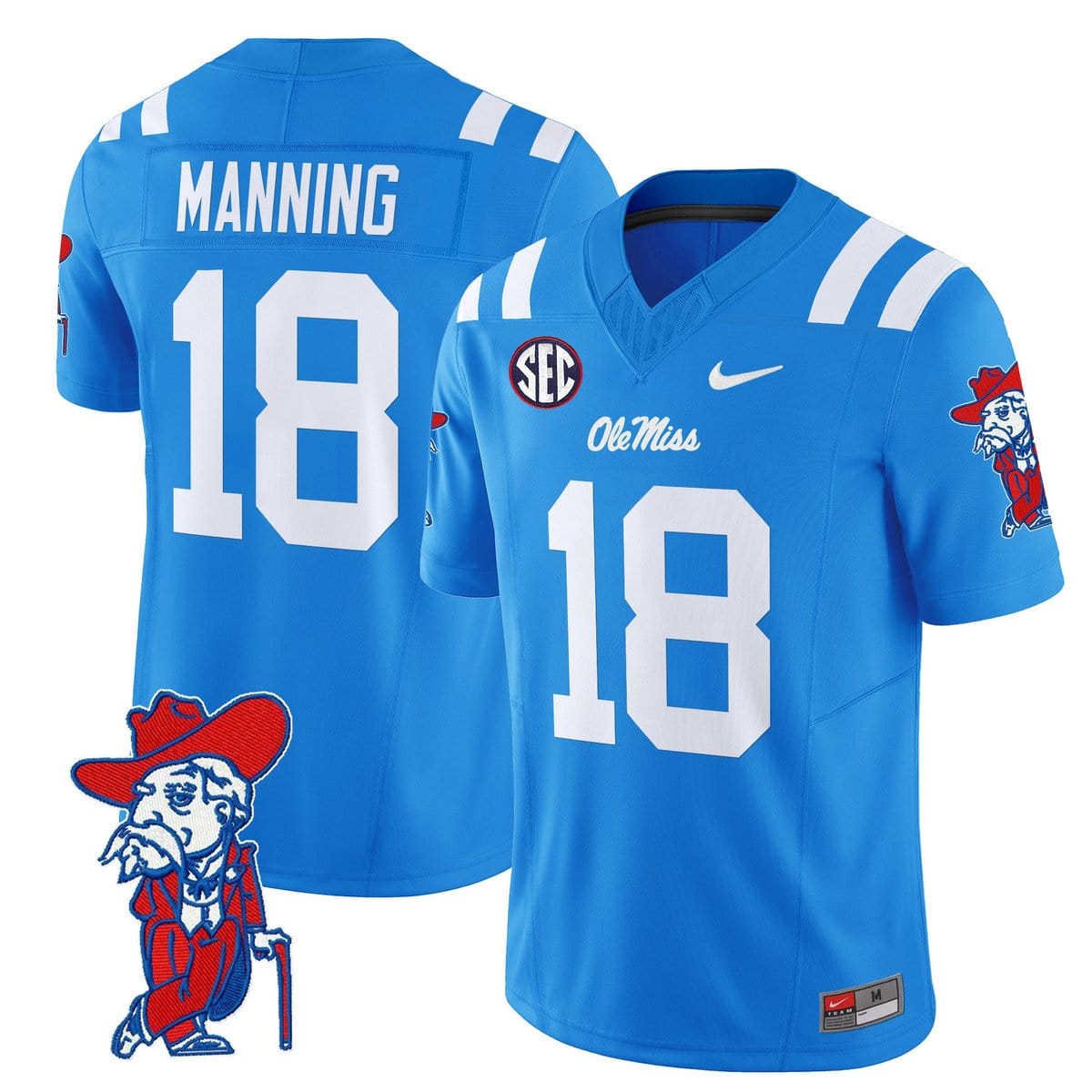 Archie Manning Jersey #18 Ole Miss Rebels 2025 Limited V2 Stitched - Image 4
