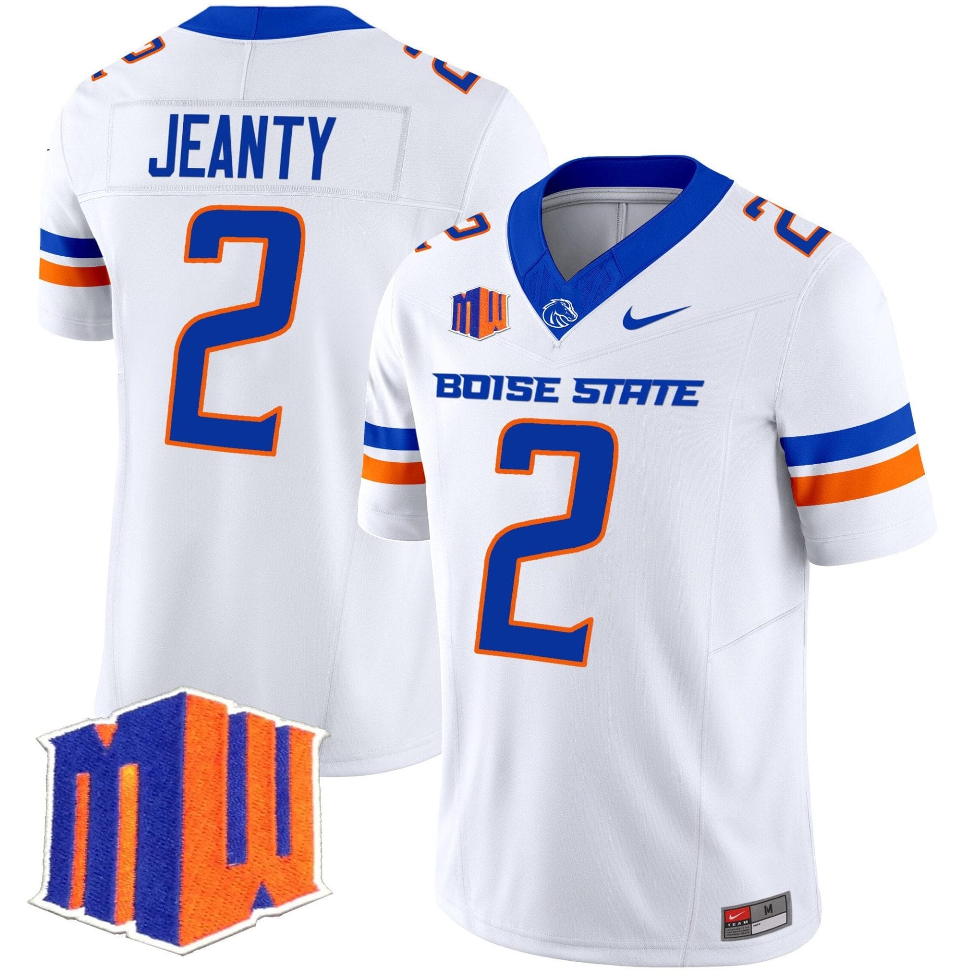 Alternative view of Ashton Jeanty Jersey #2 Boise State Broncos 2025 Vapor Stitched