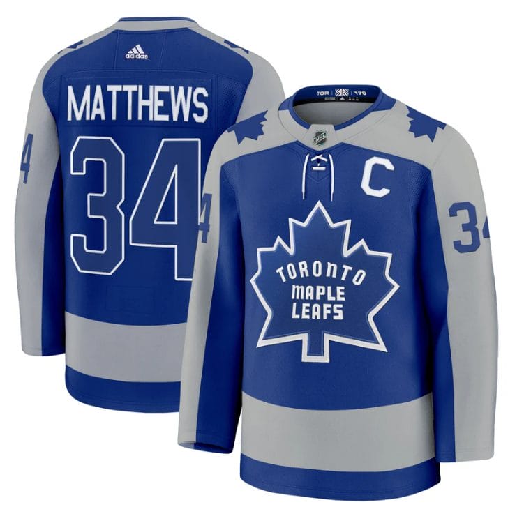 Auston Matthews Jersey #34 Toronto Maple Leafs Timeless Stitched - Image 4
