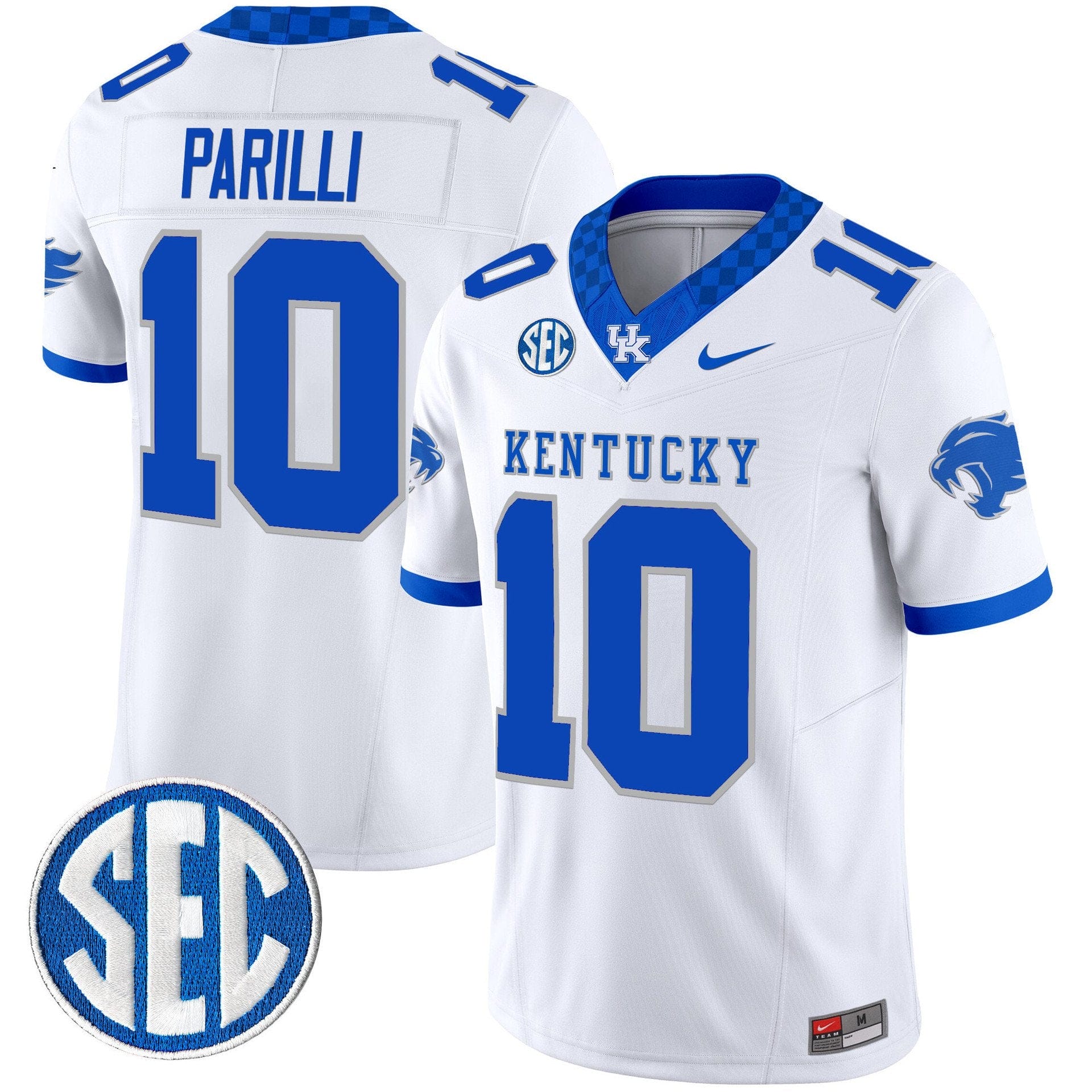 Alternative view of Babe Parilli Jersey #10 Kentucky Wildcats 2025 Limited Stitched