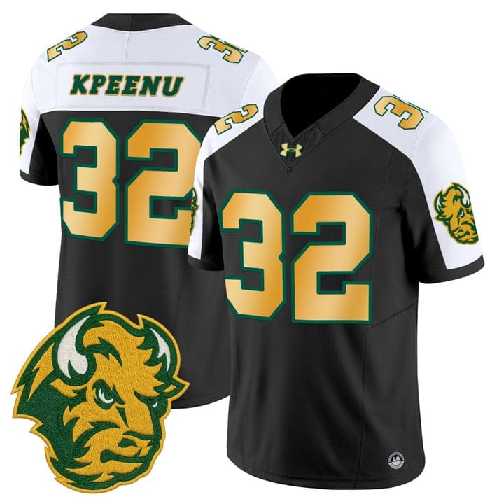 Barry Kpeenu Jersey #32 North Dakota State Bison Limited Stitched - Image 3