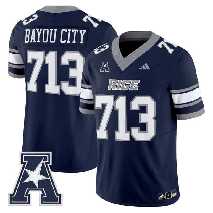 Alternative view of Bayou City Jersey #713 Rice Owls 2025 Vapor Limited Stitched