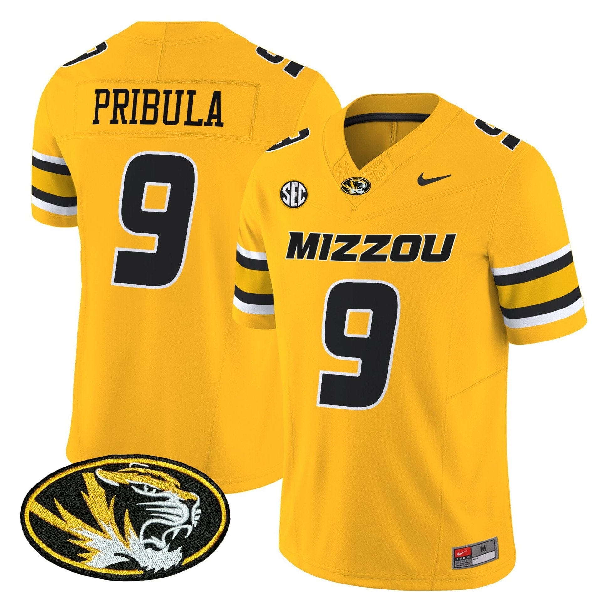 Beau Pribula Jersey #9 Missouri Tigers 2025 Vapor Limited Stitched - Image 5