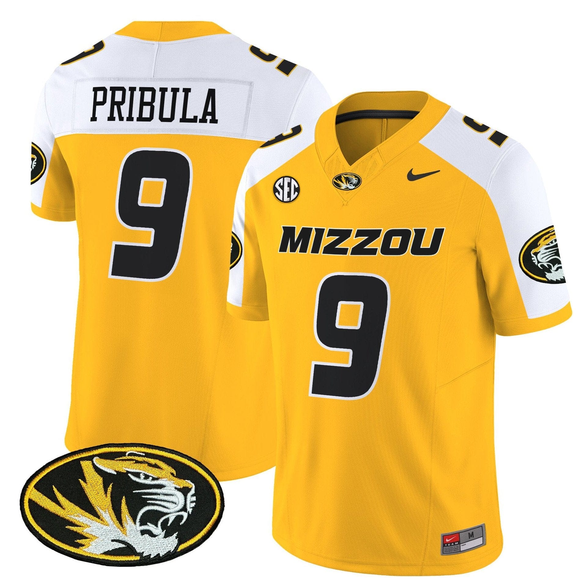 Beau Pribula Jersey #9 Missouri Tigers 2025 Vapor Limited Stitched - Image 4